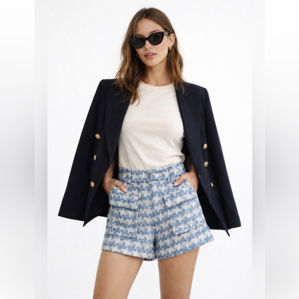 IRO Tyana Tweed double pockets Shorts 40 8